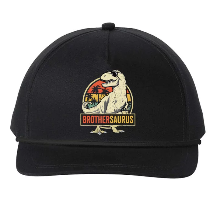 Brothersaurus T Rex Dinosaur Brother Saurus Family Matching Snapback Five-Panel Rope Hat