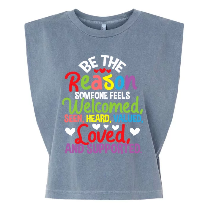 Be The Reason Someone Feels Loved Social Workers Garment-Dyed Women's Muscle Tee