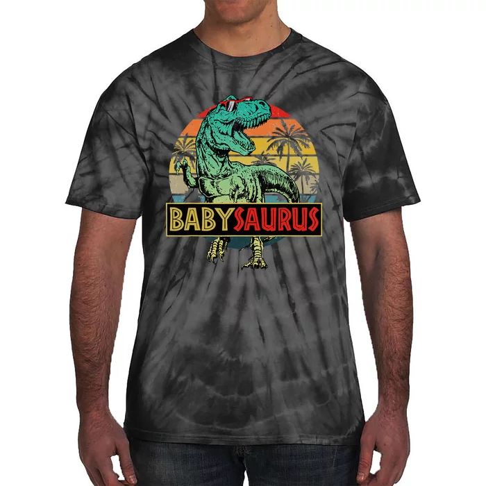 Babysaurus T Rex Dinosaur Baby Saurus Family Matching Tie-Dye T-Shirt