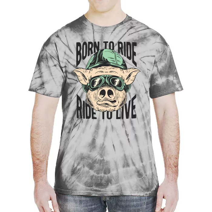 Born To Ride Ride To Live Tie-Dye T-Shirt