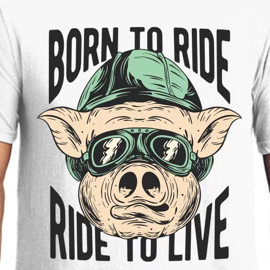 Born To Ride Ride To Live Pajama Set