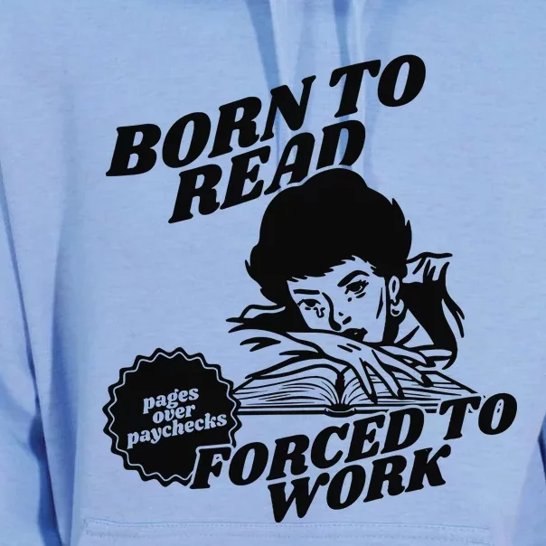 Born To Read Bookish Unisex Surf Hoodie