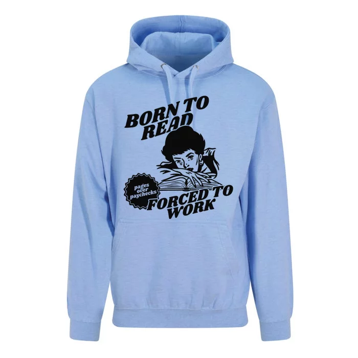 Born To Read Bookish Unisex Surf Hoodie