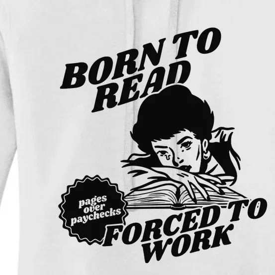 Born To Read Bookish Women's Pullover Hoodie