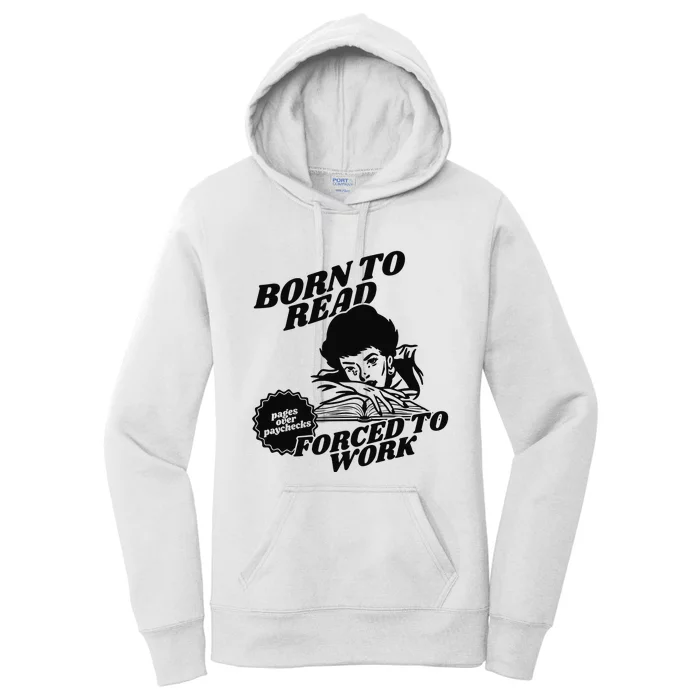 Born To Read Bookish Women's Pullover Hoodie