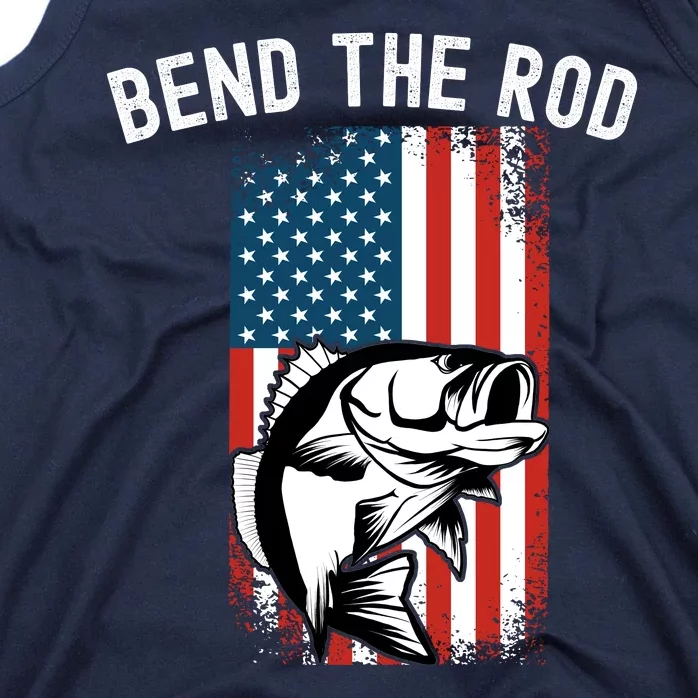 Bend The Rod, Funny Fishing Pole, Funny Fisherman Outdoor Tank Top