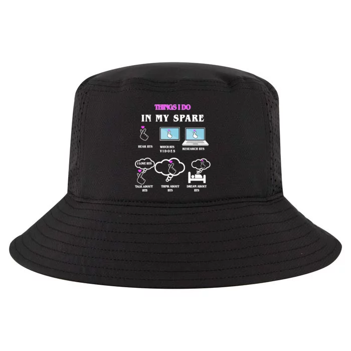 BTS Things I Do Spare Time Funny Cool Comfort Performance Bucket Hat