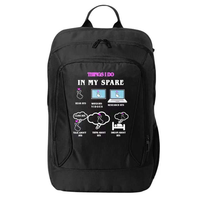 BTS Things I Do Spare Time Funny City Backpack