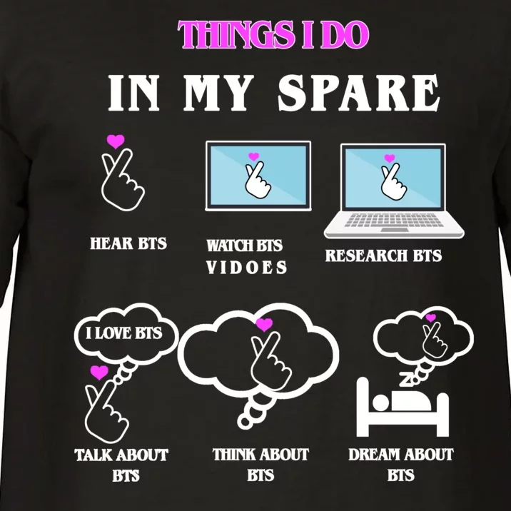 BTS Things I Do Spare Time Funny Comfort Colors T-Shirt