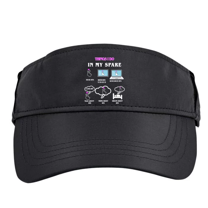 BTS Things I Do Spare Time Funny Adult Drive Performance Visor