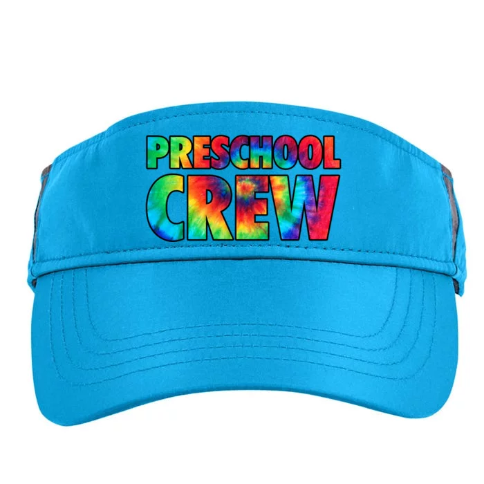 Back To School Preschool Crew Tie Dye Teacher Adult Drive Performance Visor