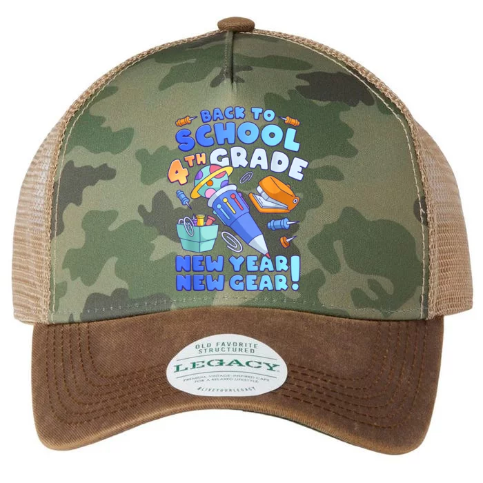 Back To School Boy 4th Grade School Supplies Legacy Tie Dye Trucker Hat