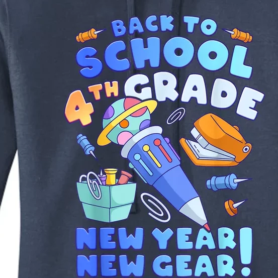 Back To School Boy 4th Grade School Supplies Women's Pullover Hoodie