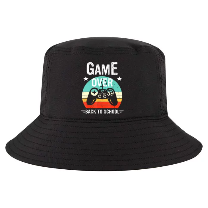 Back To School Game Over First Day Of School Funny Gamer Cool Comfort Performance Bucket Hat