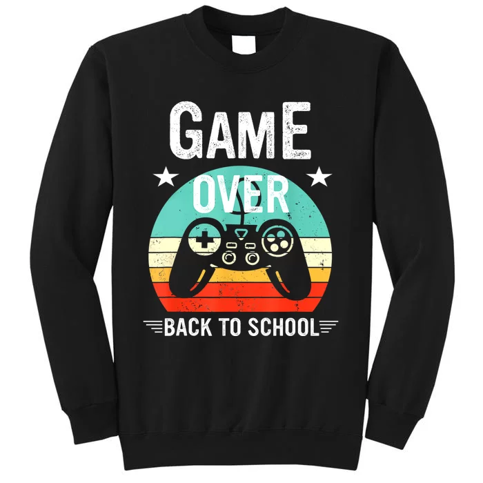 Back To School Game Over First Day Of School Funny Gamer Sweatshirt