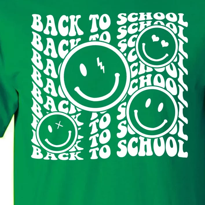 Back To School Retro Smile Face Tall T-Shirt