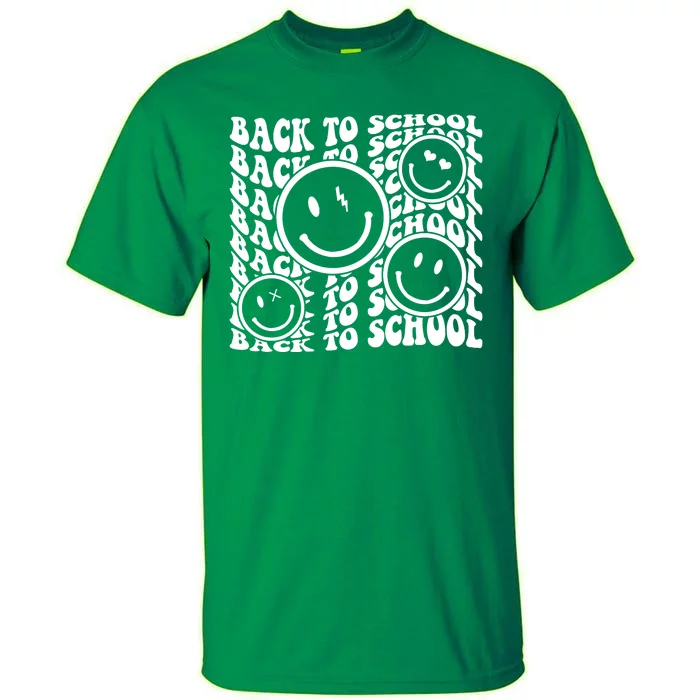 Back To School Retro Smile Face Tall T-Shirt