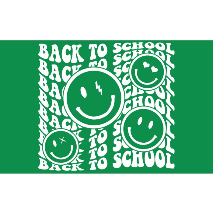 Back To School Retro Smile Face Bumper Sticker