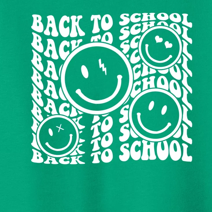 Back To School Retro Smile Face Toddler T-Shirt