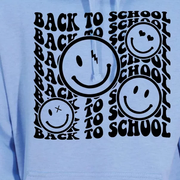 Back To School Retro Smile Face Unisex Surf Hoodie