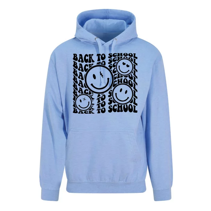 Back To School Retro Smile Face Unisex Surf Hoodie