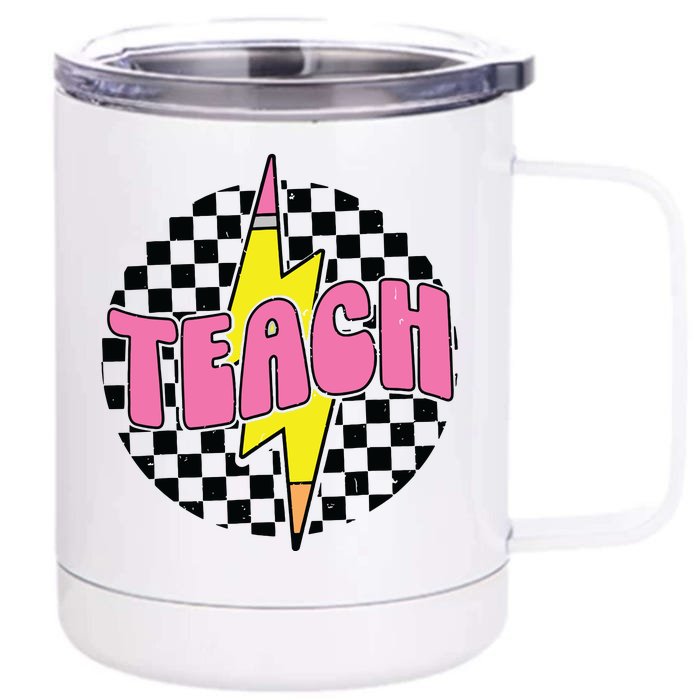 Back To School Front & Back 12oz Stainless Steel Tumbler Cup