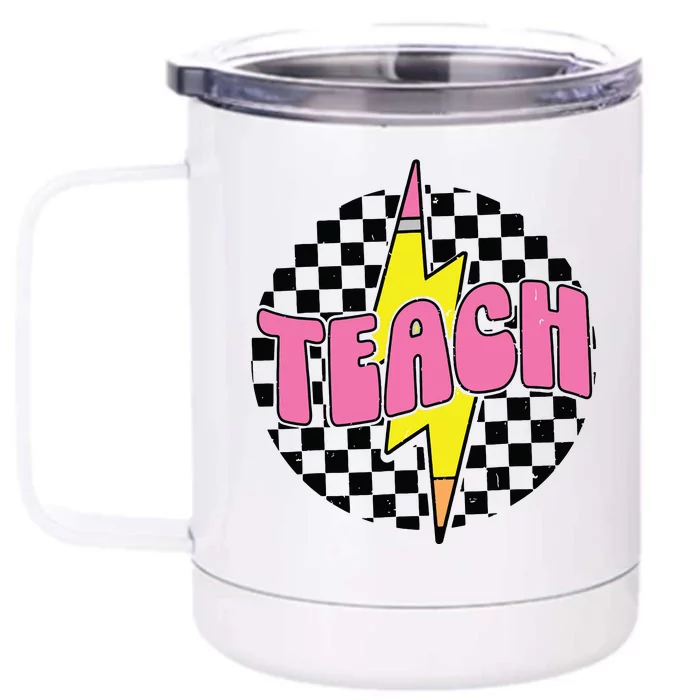 Back To School Front & Back 12oz Stainless Steel Tumbler Cup