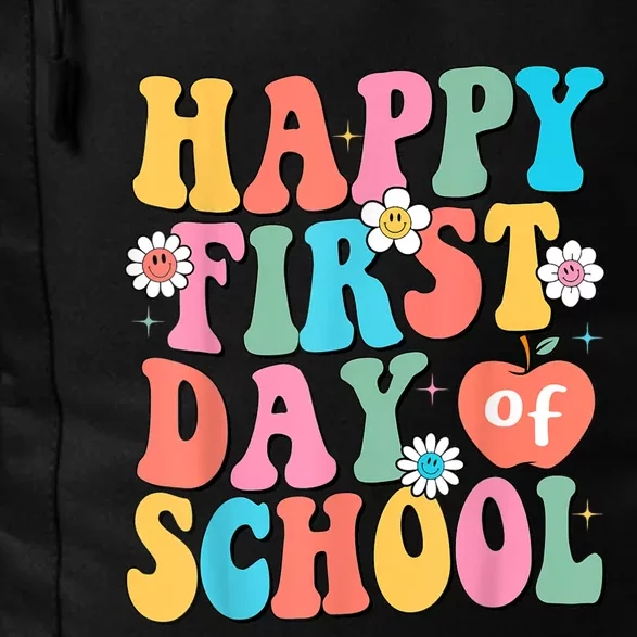 Back To School Teachers Students Happy First Day Of School Daily Commute Backpack