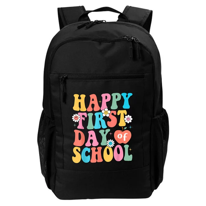 Back To School Teachers Students Happy First Day Of School Daily Commute Backpack