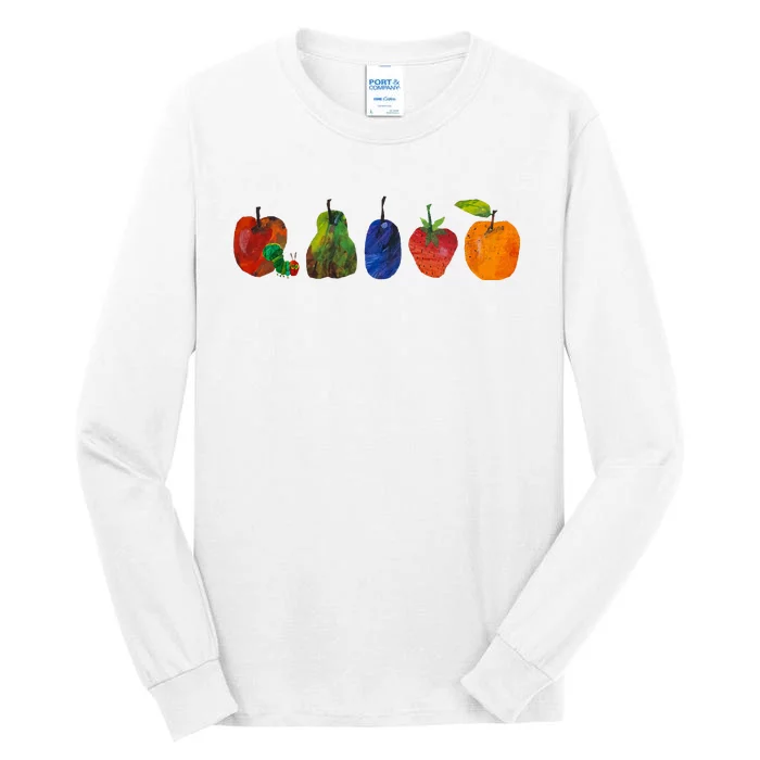 Back To School Cute Hungry Caterpillar Teacher Kindergarten Tall Long Sleeve T-Shirt