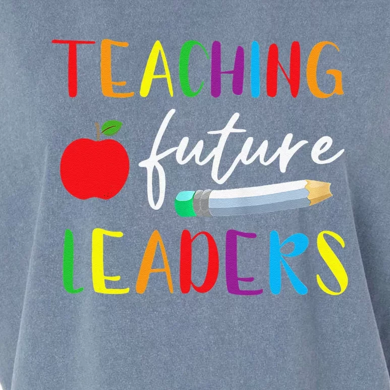 Back To School Teaching Future Leaders Teacher Life Gifts Garment-Dyed Women's Muscle Tee