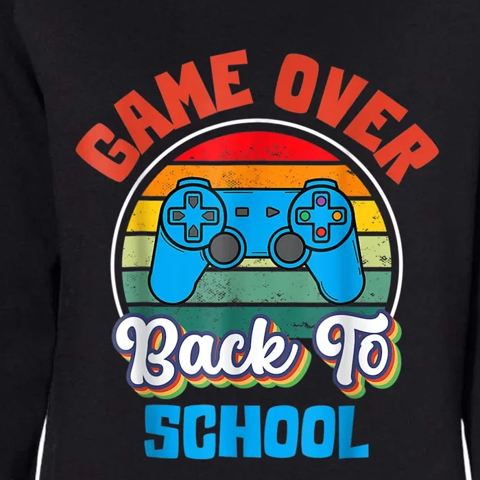 Back To School Funny Game Over Teacher Student Controller Womens California Wash Sweatshirt