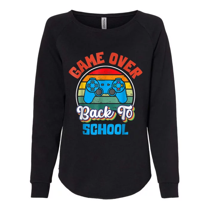 Back To School Funny Game Over Teacher Student Controller Womens California Wash Sweatshirt