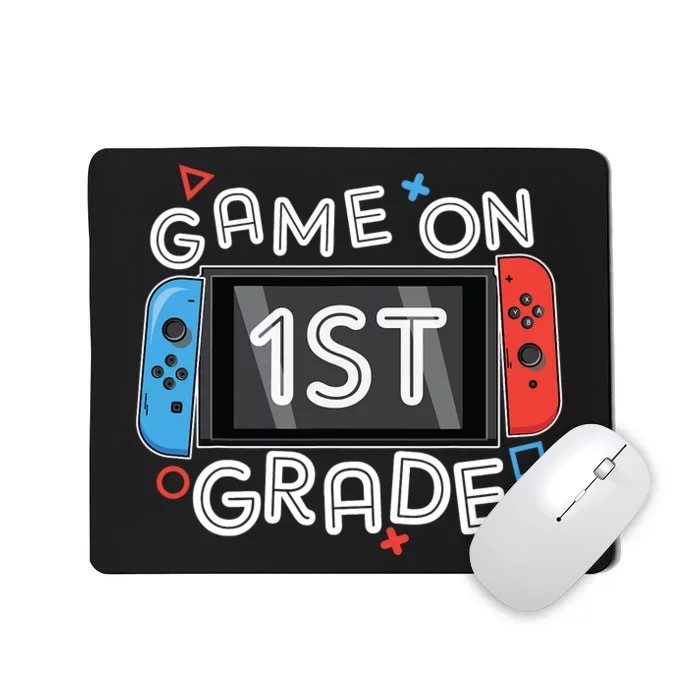 Back To School Game On 1st Grade Funny Gamer Kids Boy Mousepad