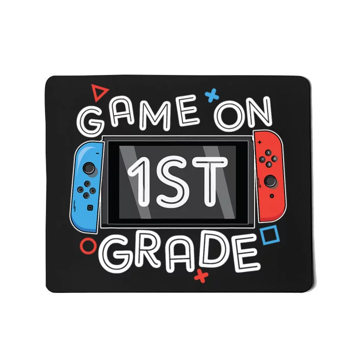 Back To School Game On 1st Grade Funny Gamer Kids Boy Mousepad