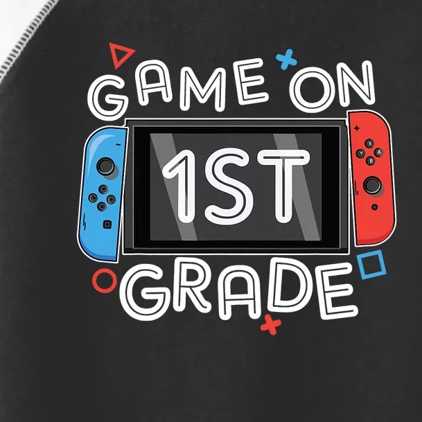 Back To School Game On 1st Grade Funny Gamer Kids Boy Toddler Fine Jersey T-Shirt