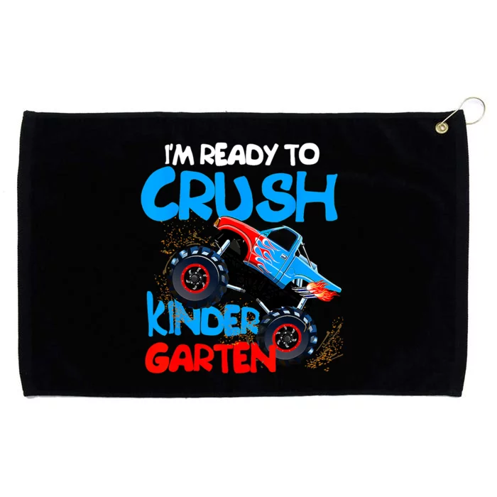 Back To School Boy First Day Of Kindergarten Truck Grommeted Golf Towel