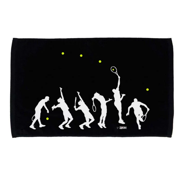 Big Tennis Serve Tennis Silhouette Big Serve Microfiber Hand Towel