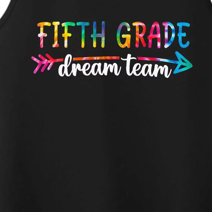 Back To School Fifth Grade Dream Team Students Teachers Performance Tank