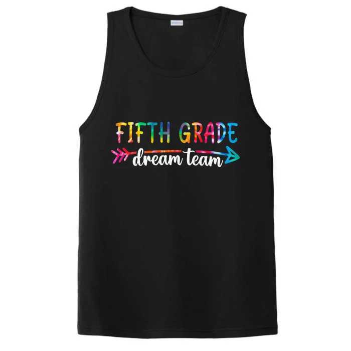 Back To School Fifth Grade Dream Team Students Teachers Performance Tank