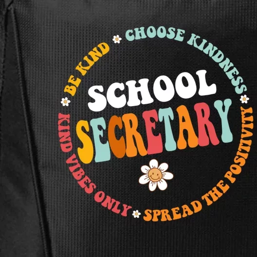 Back To School First Day Of School Admin School Secretary Gift City Backpack