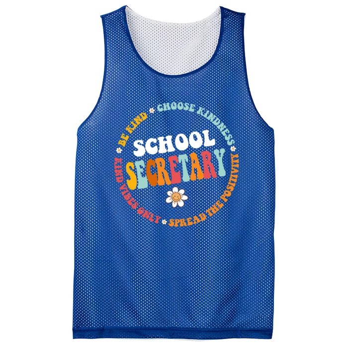 Back To School First Day Of School Admin School Secretary Gift Mesh Reversible Basketball Jersey Tank