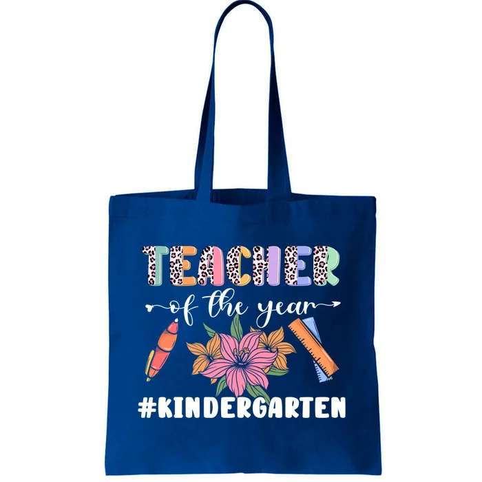 Back To School Teacher Of The Year Kindergarten Cool Gift Tote Bag