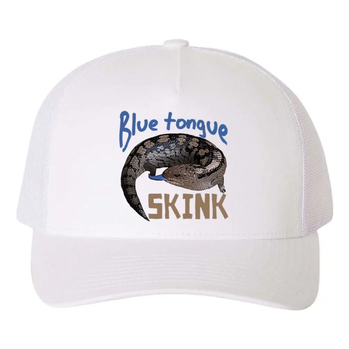 Blue Tongue Skink Pet Lizard Design Yupoong Adult 5-Panel Trucker Hat