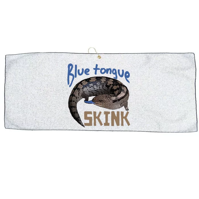 Blue Tongue Skink Pet Lizard Design Large Microfiber Waffle Golf Towel