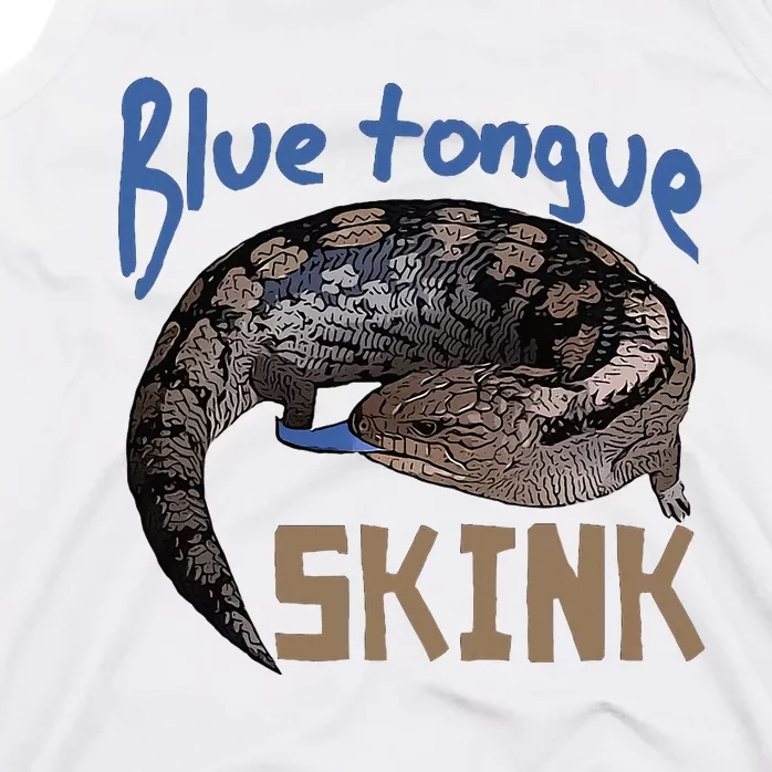 Blue Tongue Skink Pet Lizard Design Tank Top