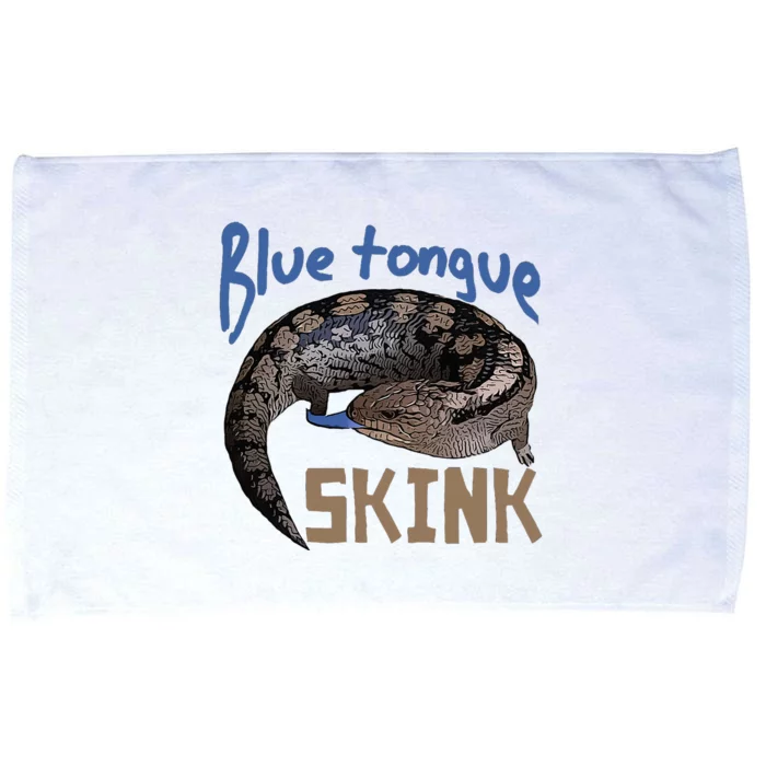 Blue Tongue Skink Pet Lizard Design Microfiber Hand Towel