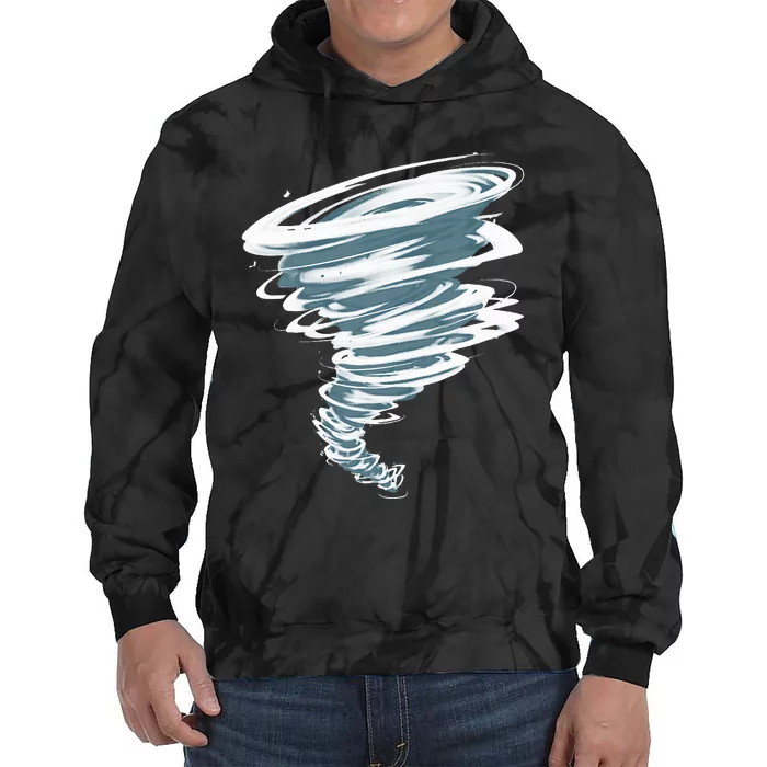 Best Tornado Storm Hunter Weather Meteorology Tie Dye Hoodie