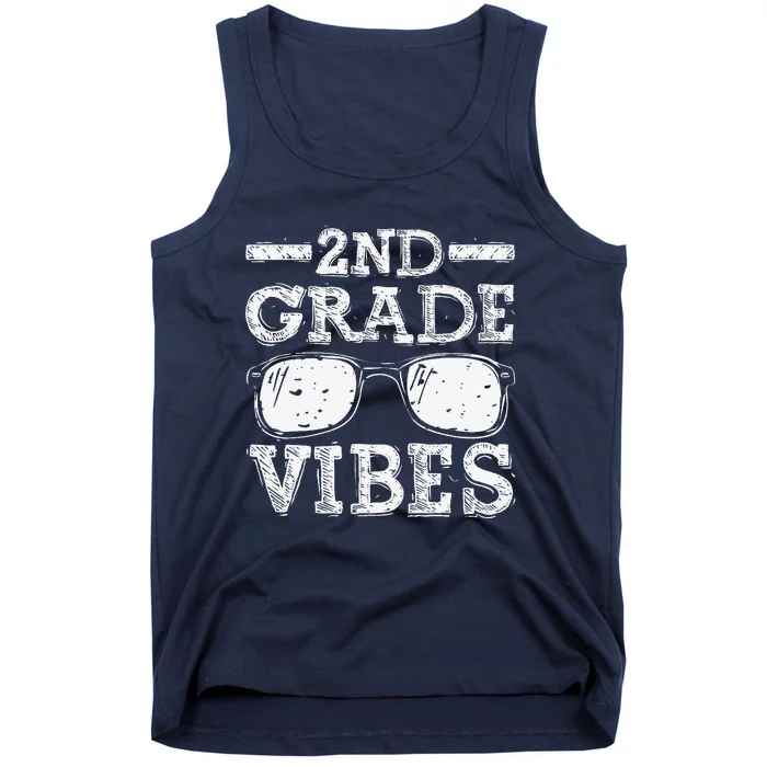 Back To School 2nd Grade Vibes First Day Teacher Tank Top