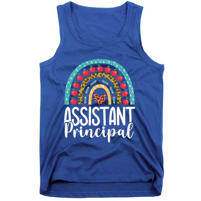 Back To School Rainbow Assistant Principal Appreciation Gift Tank Top